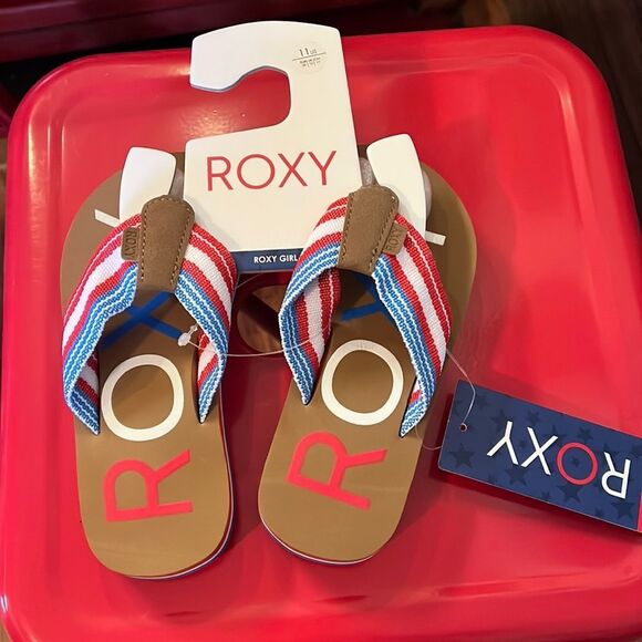 NWT Kids Roxy flip flops - Picture 1 of 3